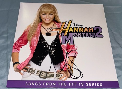 Miley cyrus signed vinyl album - cyrus,